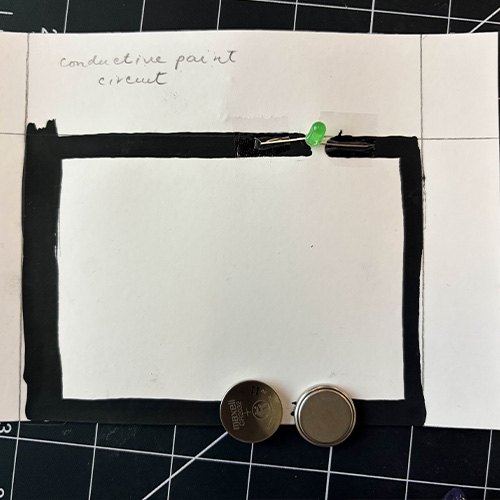 This was the class example with conductive ink!