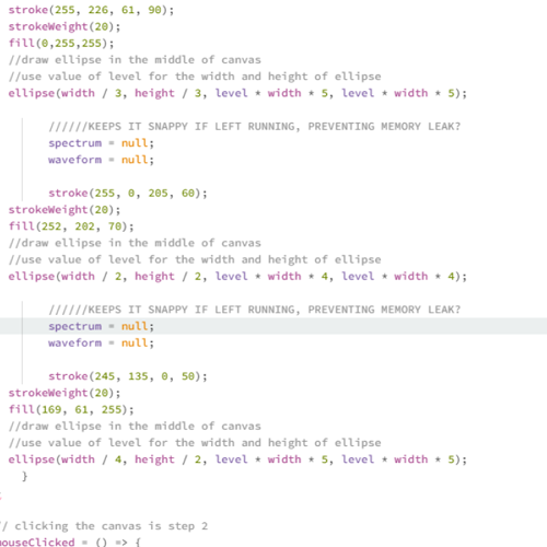 This code was important as it introduced me to using the previous code and laying it out into a shape. This code was harder for me to understand how I could manipulate it, but I tried my best to make a difference by changing the values seen.