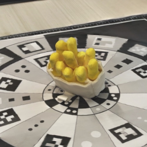 Super cool seeing the texture and details of the fries captured well